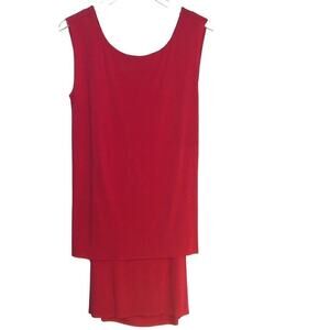 Bailey‎ 44 Double Layer Red Shift Mini Dress Backless Size M
